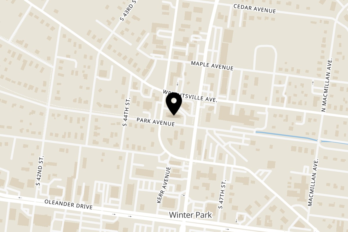 Map showing the location of Taqueria Los Portales S Kerr Ave on 1207 S Kerr Ave in Wilmington